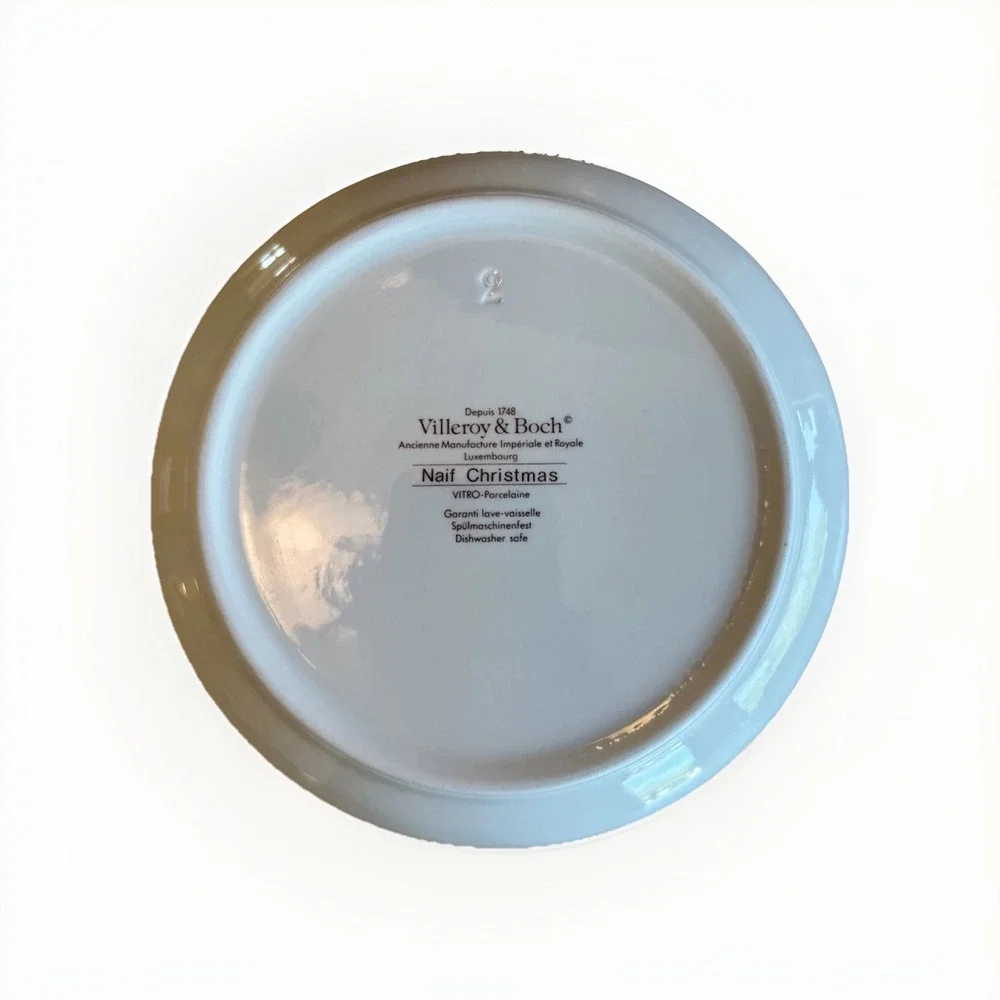 Villeroy‎ & Boch Naif Christmas 7.75 Inch Vegetable Side Serving Bowl Dish NEW